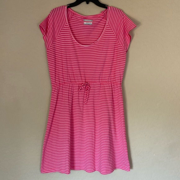 Columbia Dresses & Skirts - Columbia, XL, pink & white striped dress